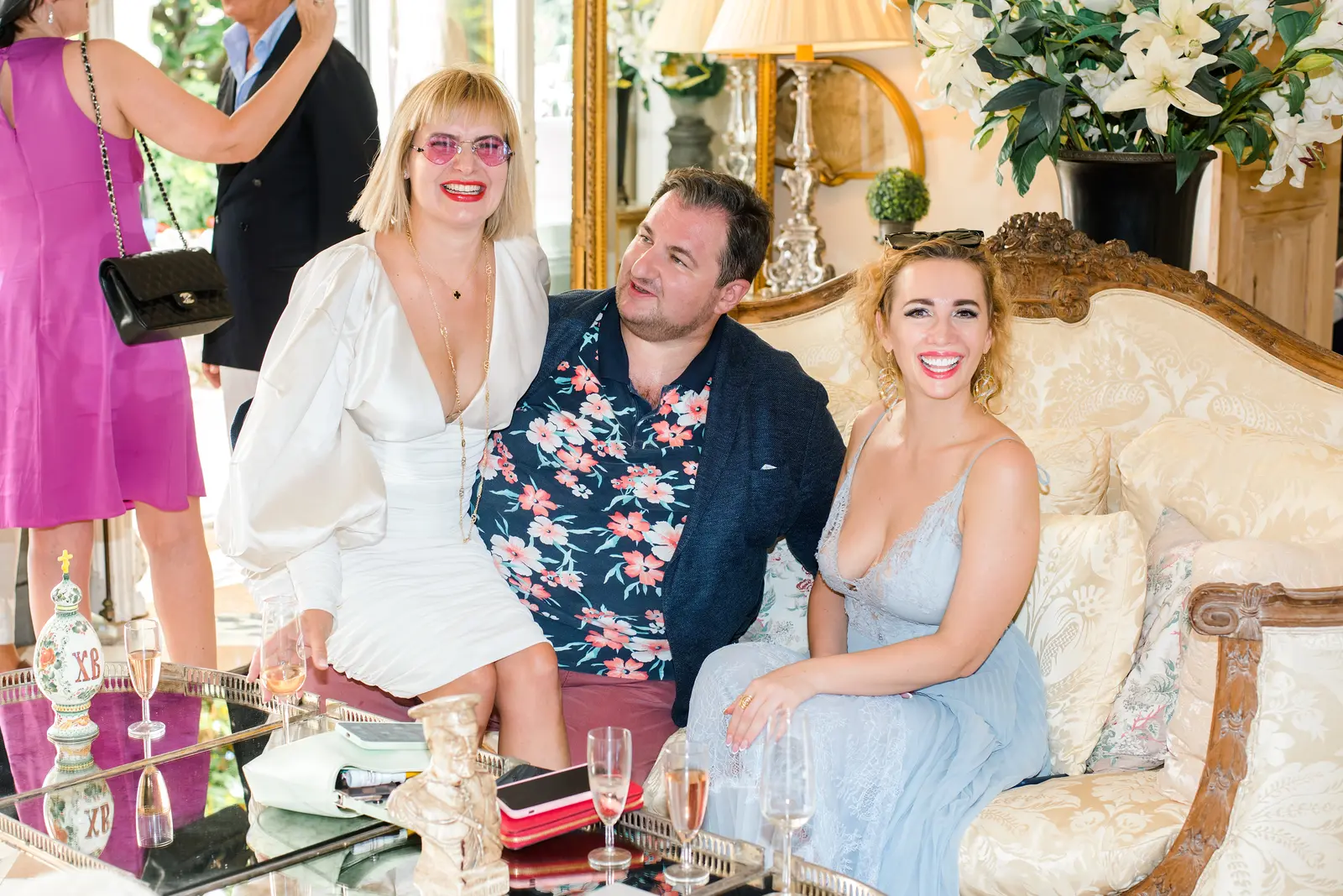 Chic style in event photography at a lively event in Nice