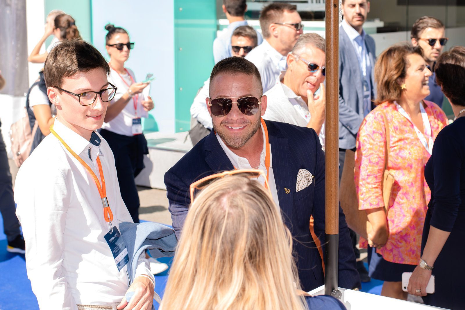 Vivid highlight in event photography at a luxurious yacht event