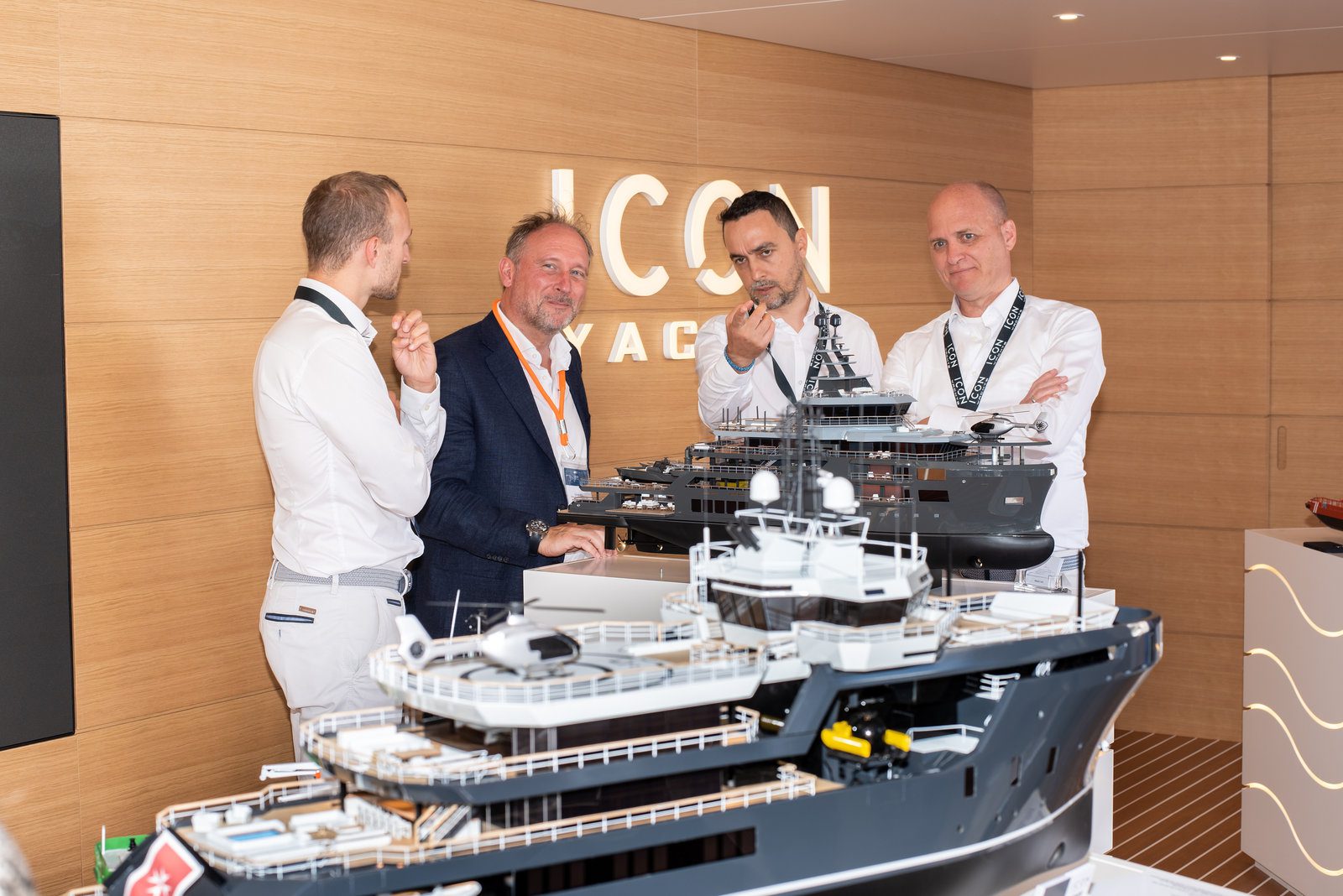 Vivid snapshot in event photography at a dynamic yacht gathering