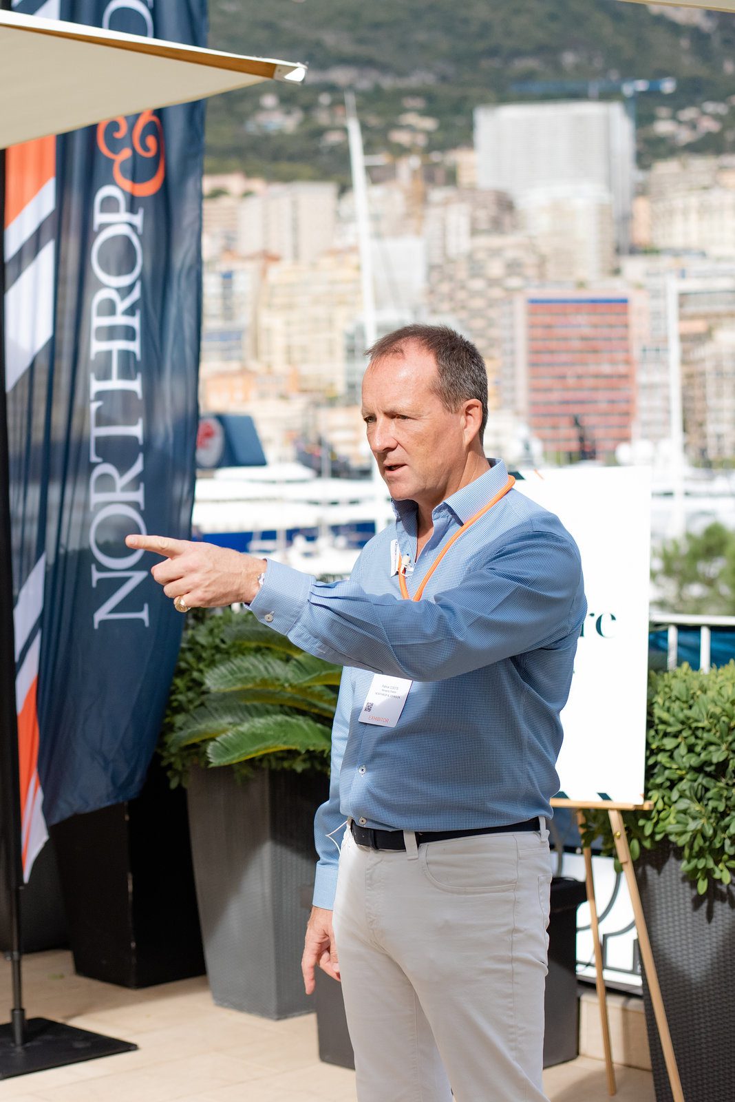 Candid portrait in event photography at a stylish French event