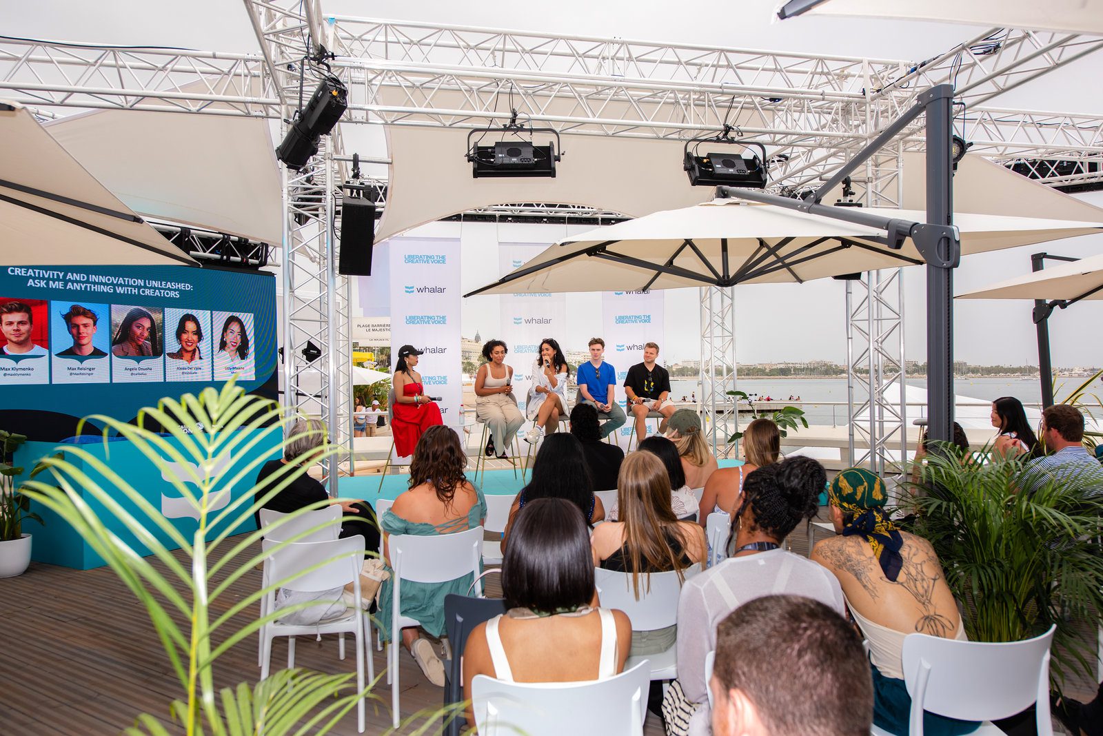 Engaging scene in event photography at a dynamic Riviera event