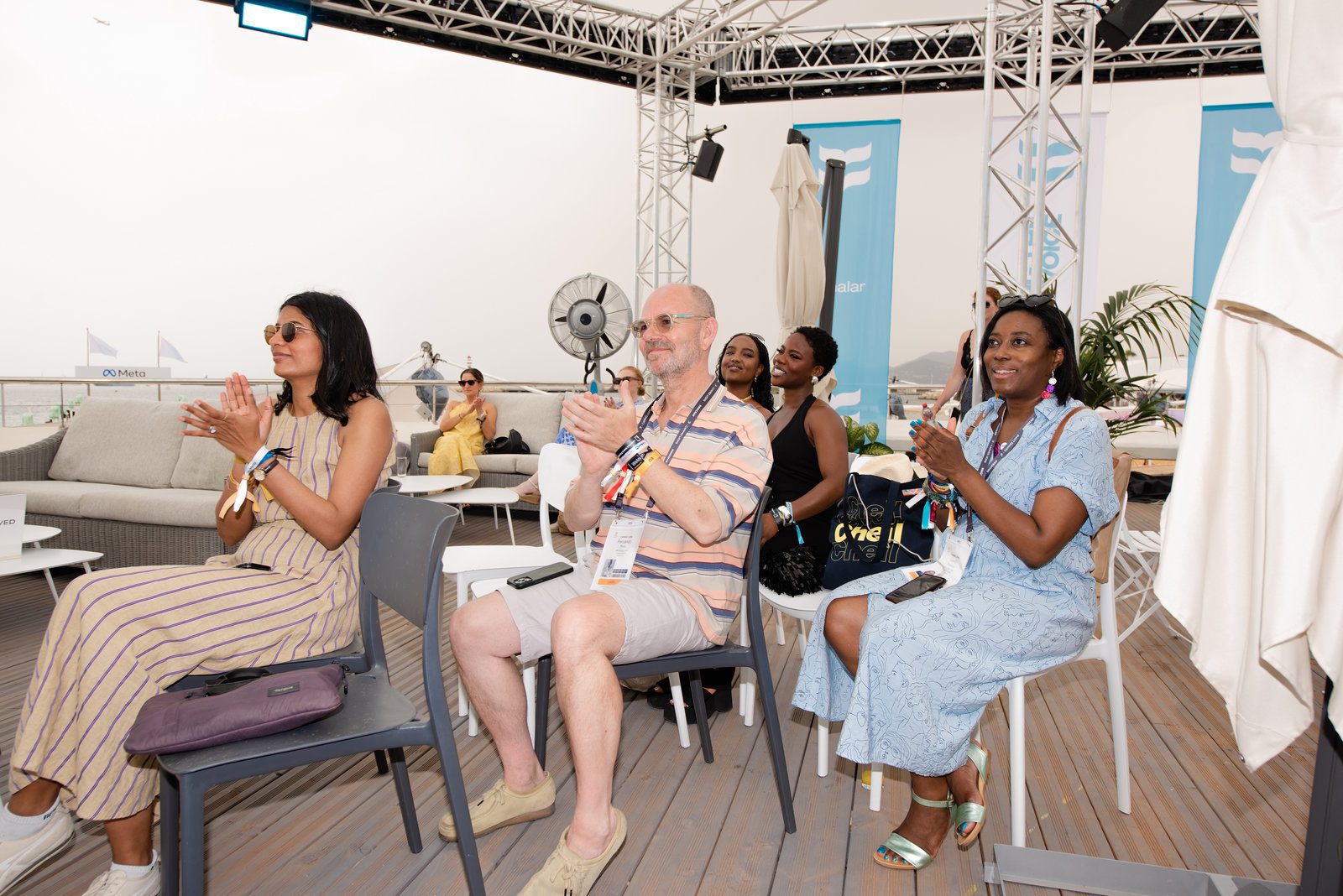 Unique view in event photography at a glamorous coastal event