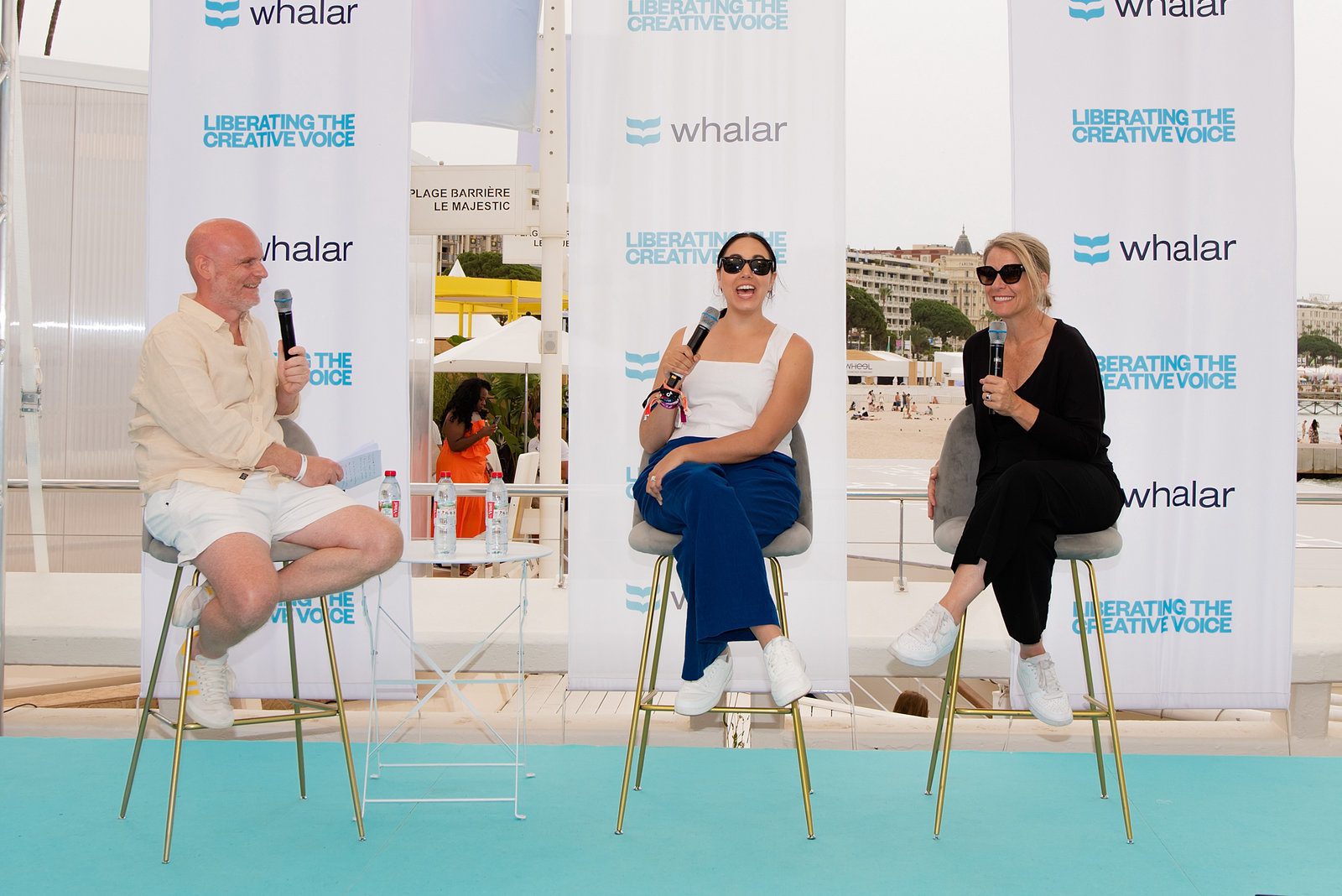 Engaging scene in event photography at a vibrant coastal gathering