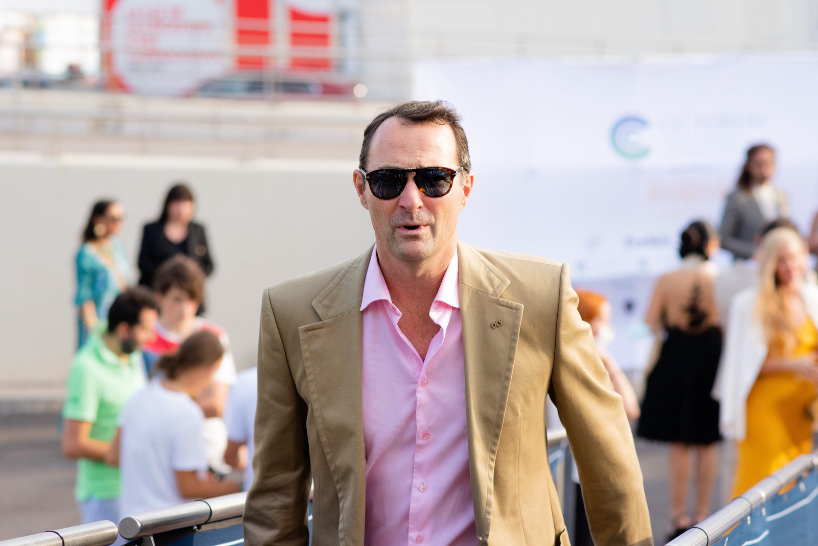 Candid portrait in event photography at an elegant forum event