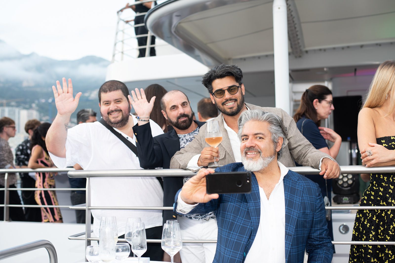 Thrilling moment in event photography at a dynamic gathering