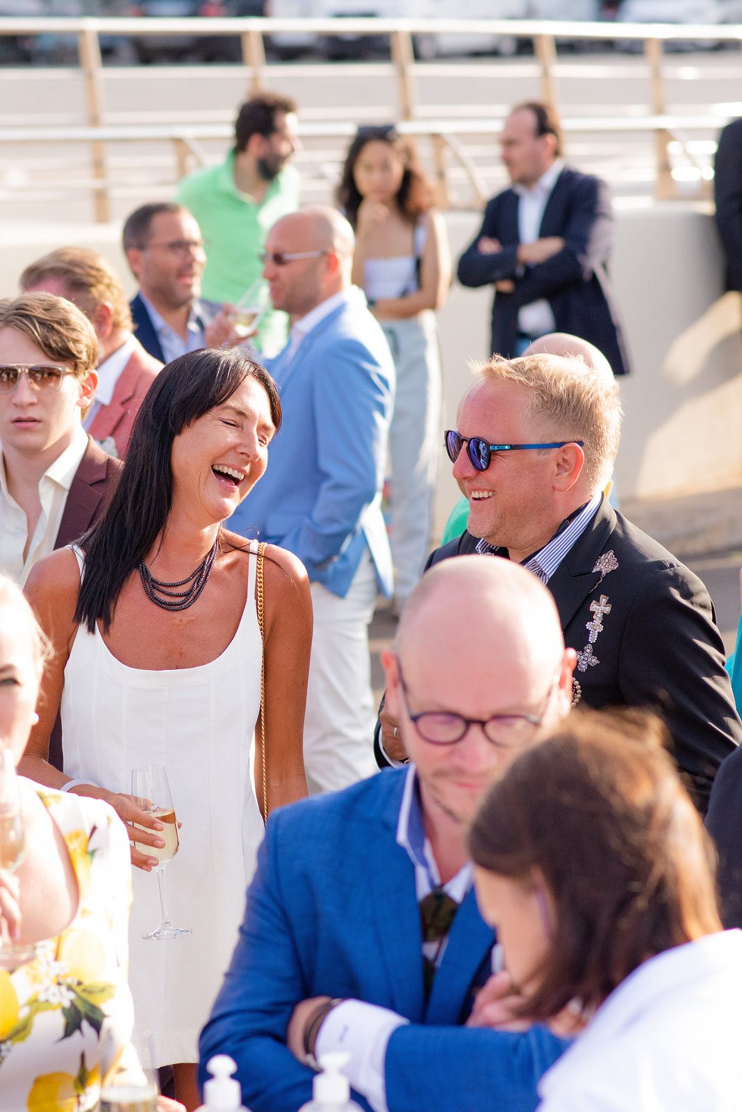 Glamorous moment in event photography at a vibrant conference