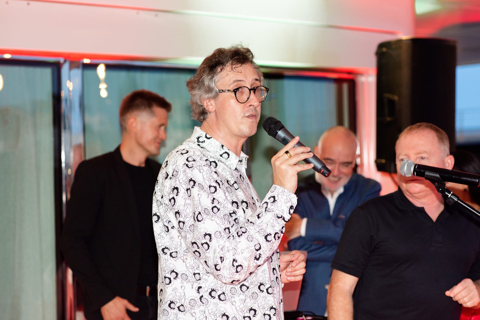 Poised grace in event photography at a stylish event