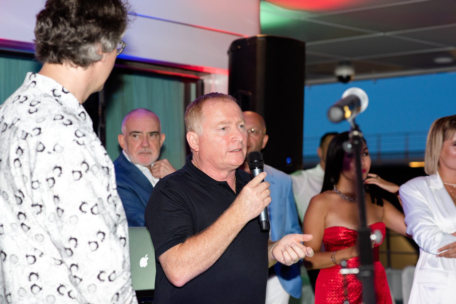 Radiant scene in event photography at a stylish event