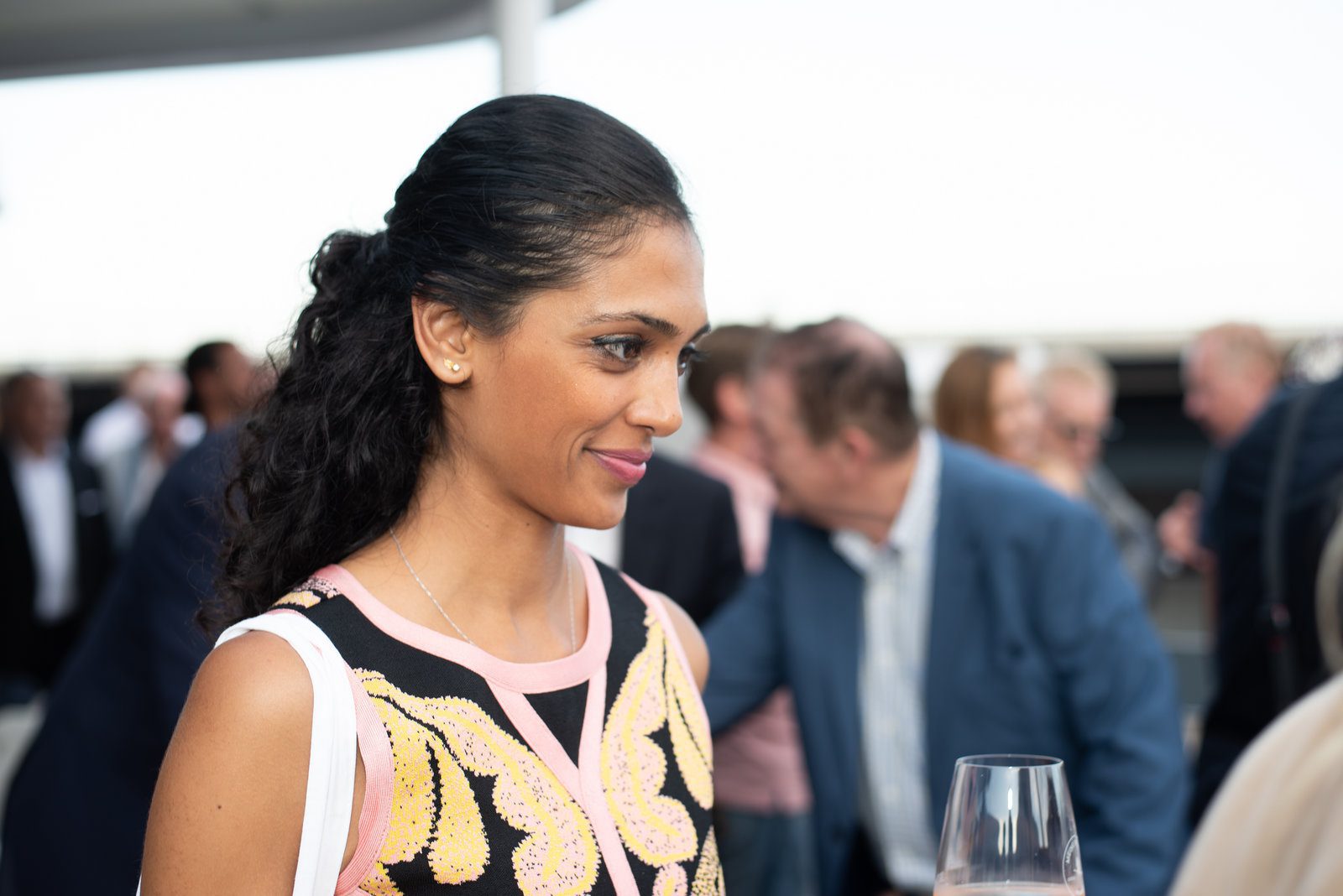 Artful frame in event photography at a vibrant French event