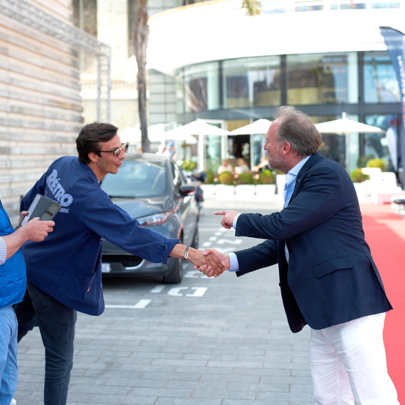 Dynamic perspective in event photography at a prestigious yacht event