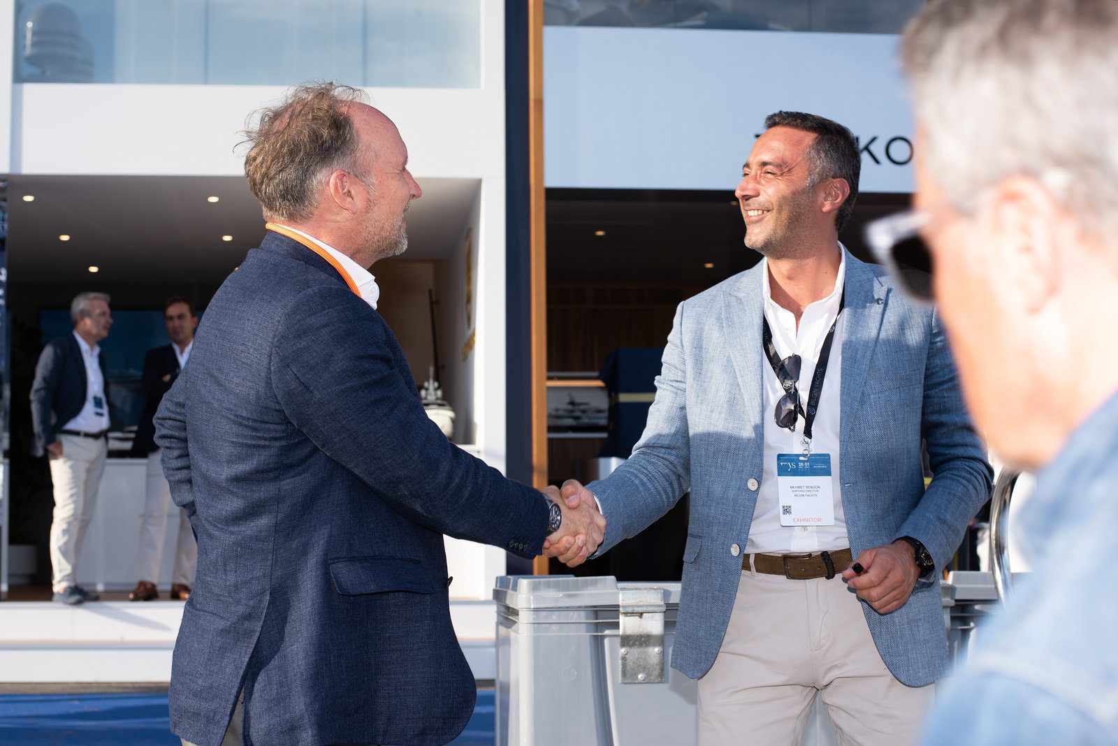 Thrilling moment in event photography at a luxurious yacht show