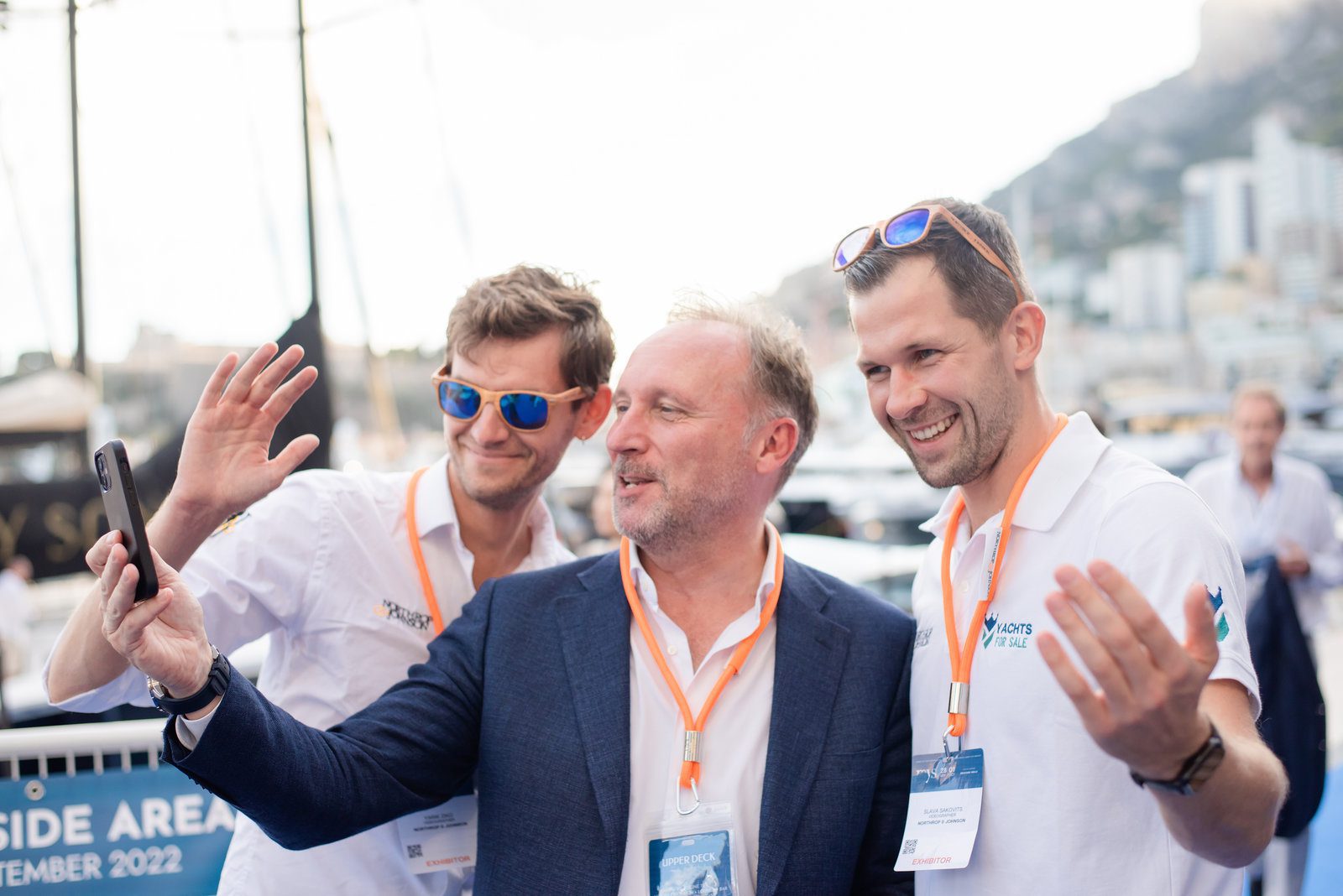 Glamorous moment in event photography at a vibrant yacht gathering