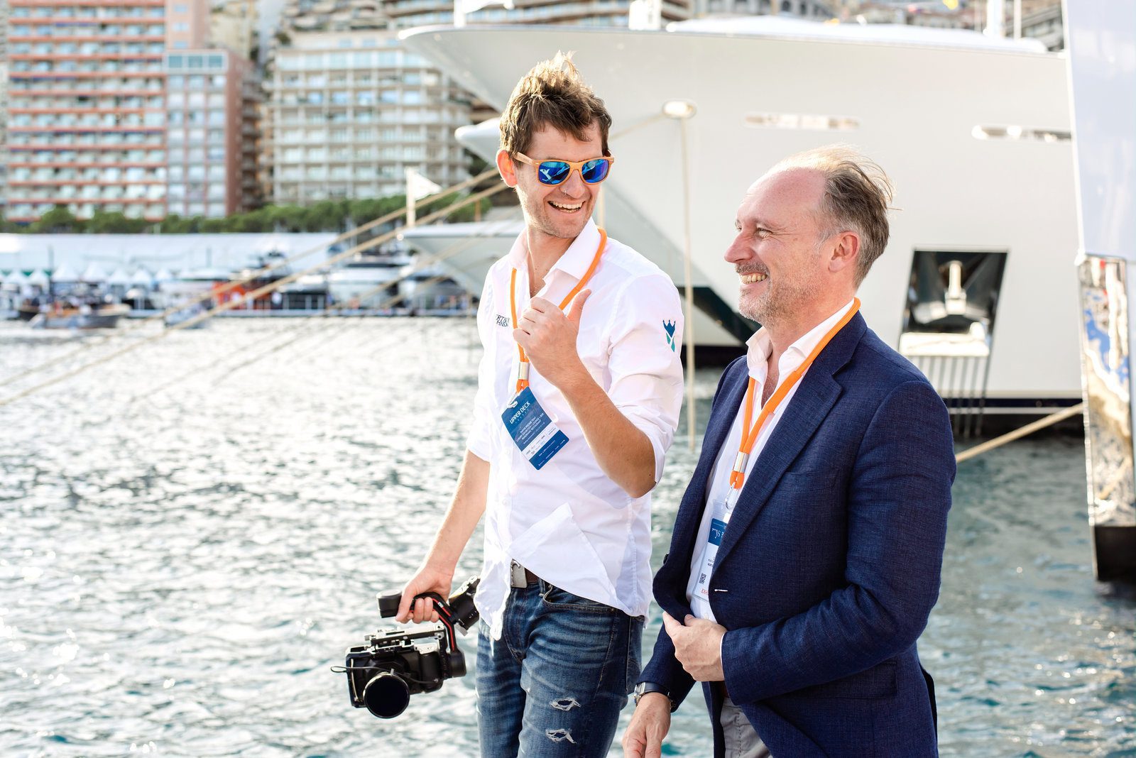 Thoughtful reflection in event photography at a glamorous French show