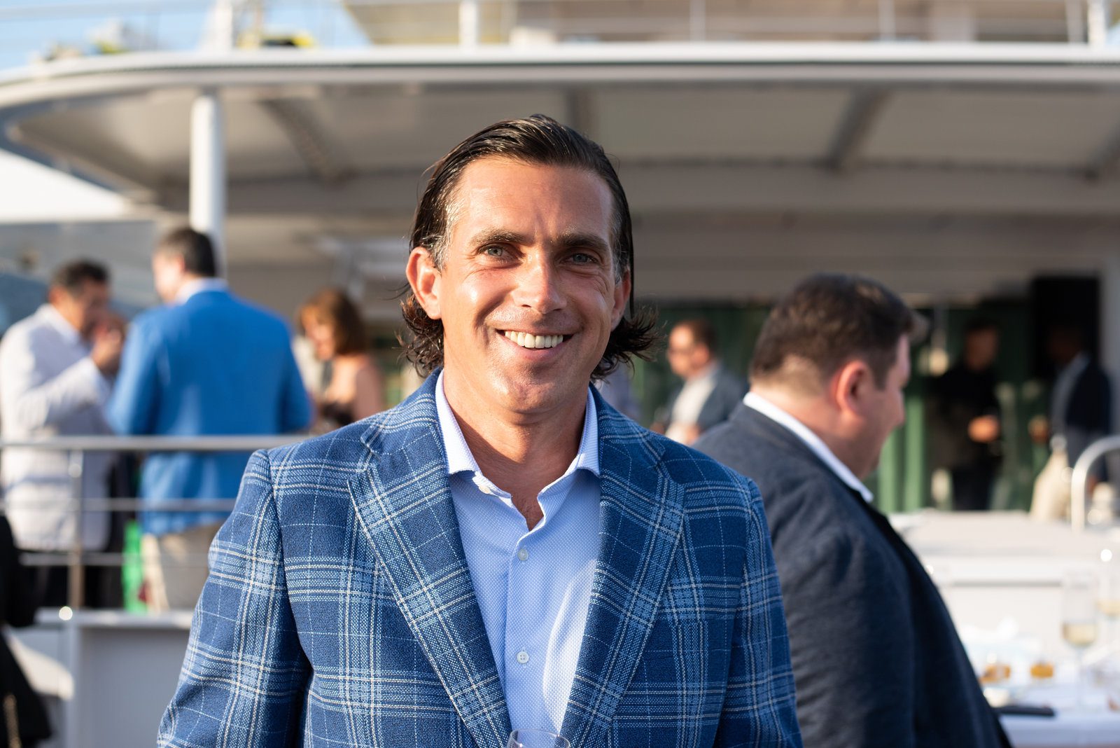 Radiant scene in event photography at a stylish event