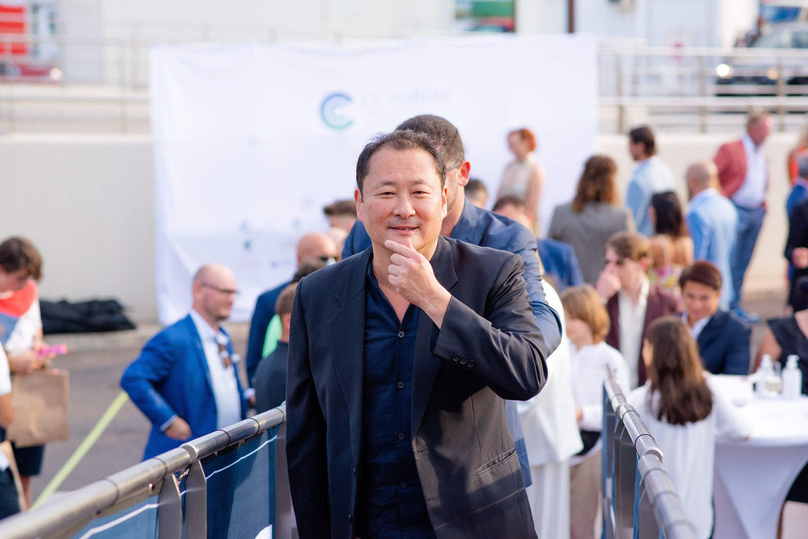 Bold shot in event photography at a prestigious French conference