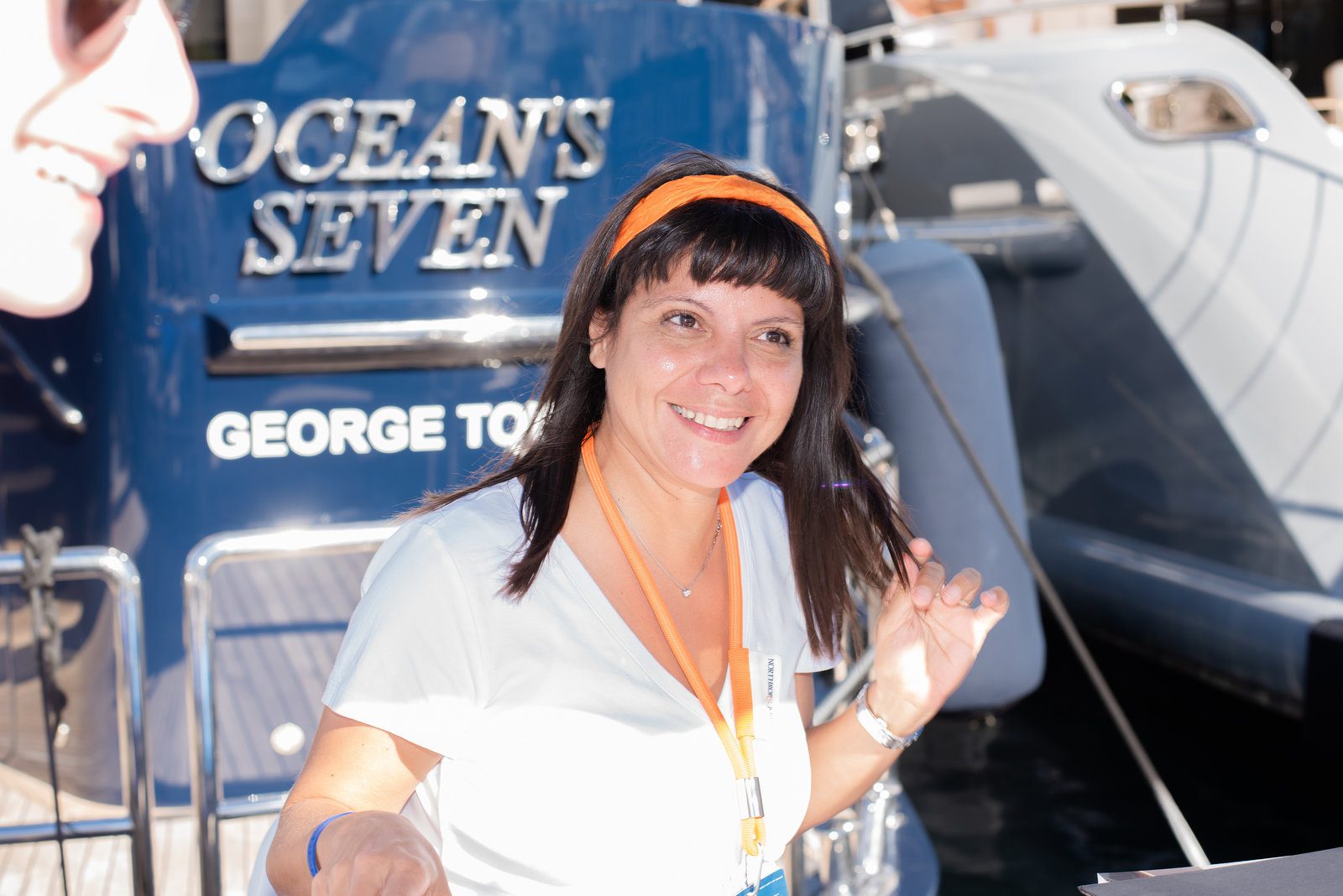 Fleeting glimpse in event photography at a prestigious yacht show