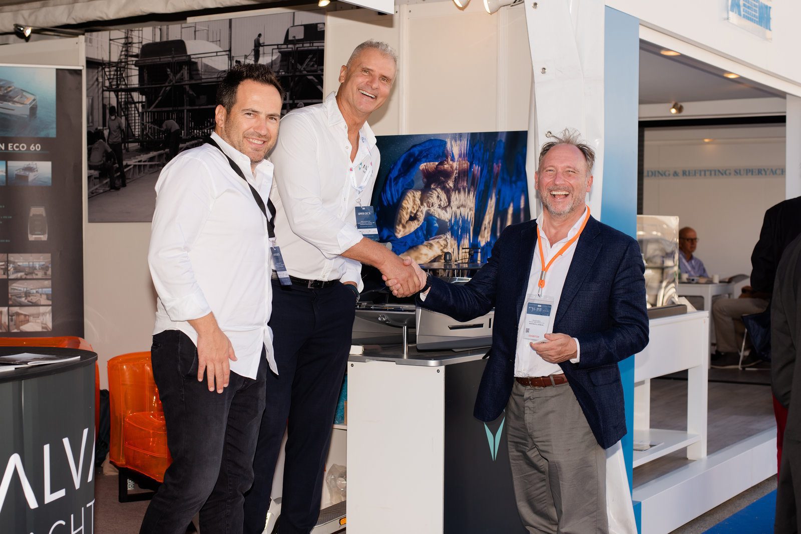 Grand moment in event photography at a vibrant yacht gathering