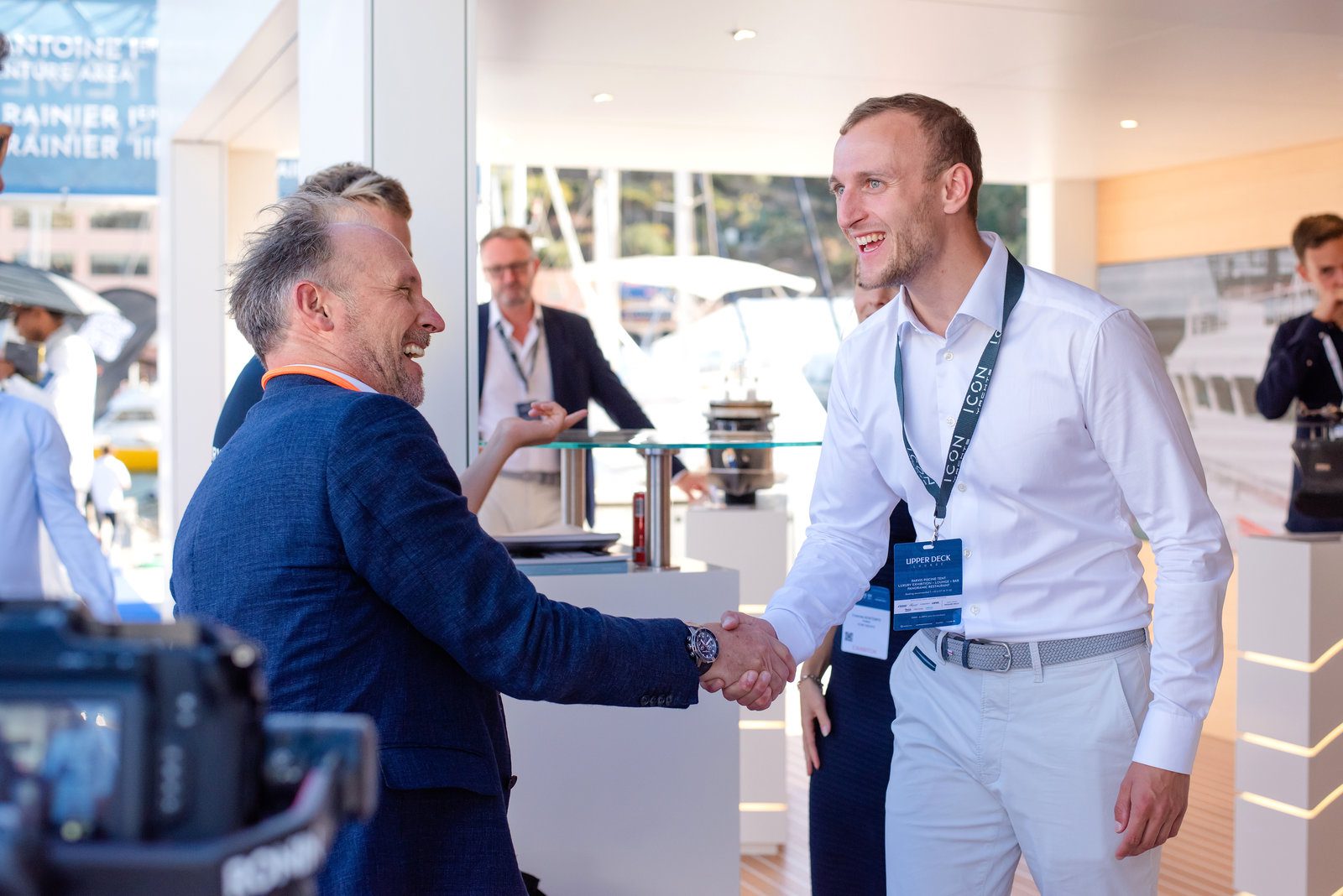 Stylish flair in event photography at a prestigious French show