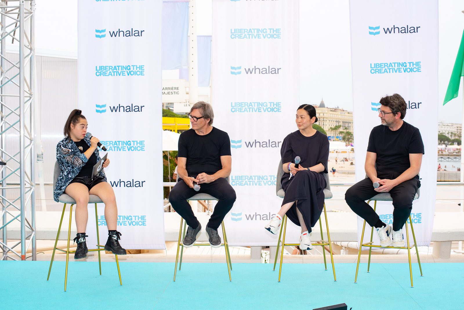 Joyful mood in event photography at a glamorous coastal event