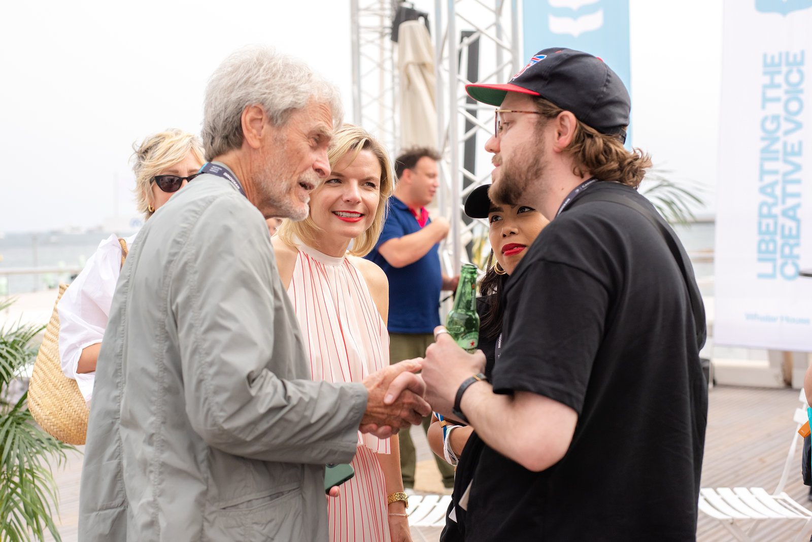 Lively vibe in event photography at a prestigious French Riviera show