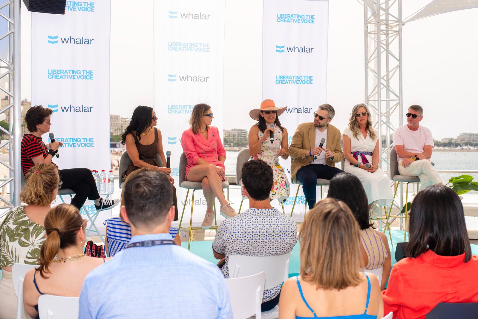 Vivid scene in event photography at a glamorous coastal gathering