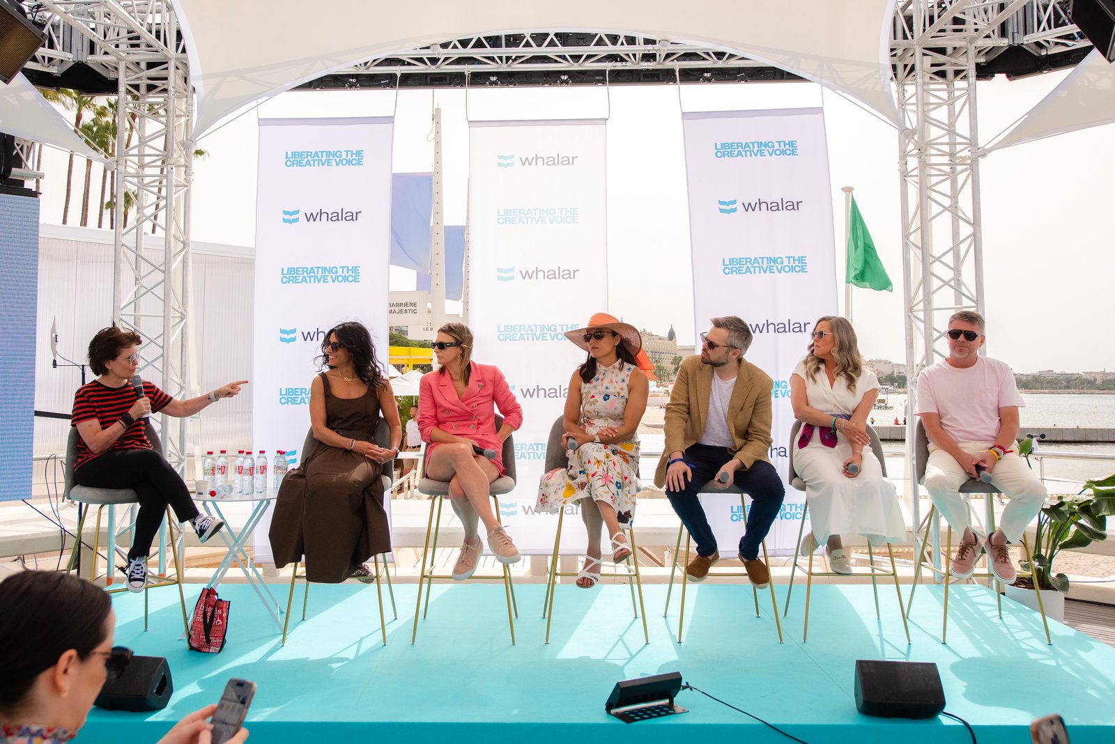 Graceful elegance in event photography at a luxurious coastal show