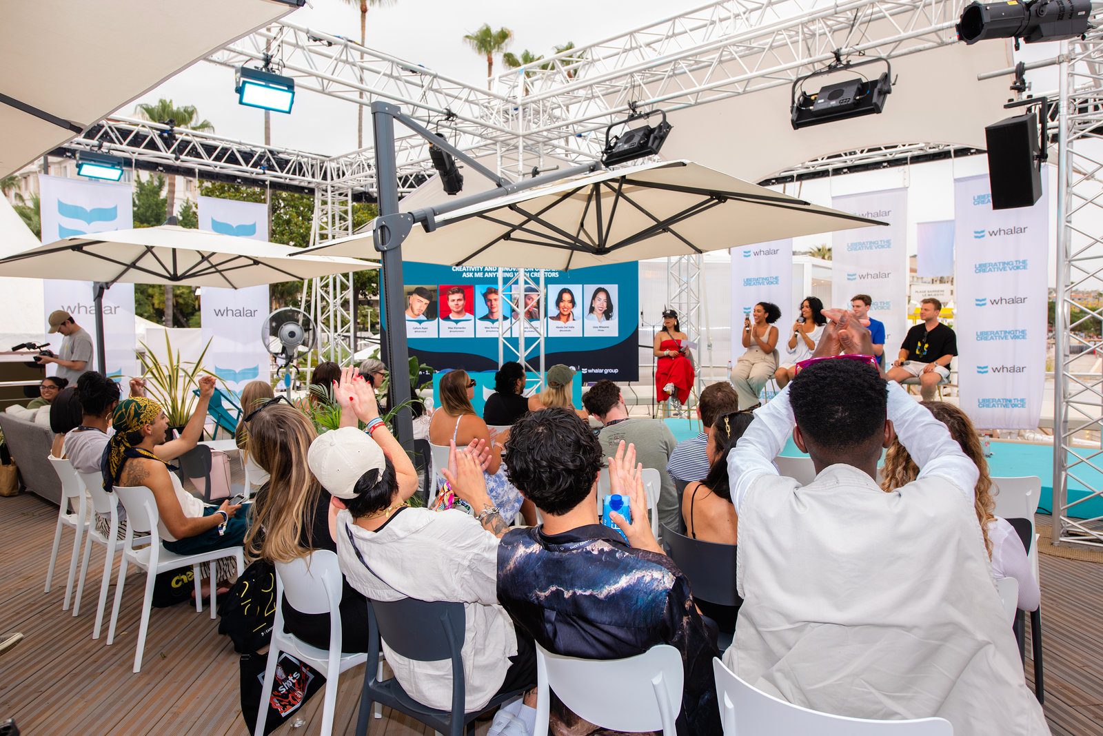 Charming scene in event photography at a vibrant Riviera gathering