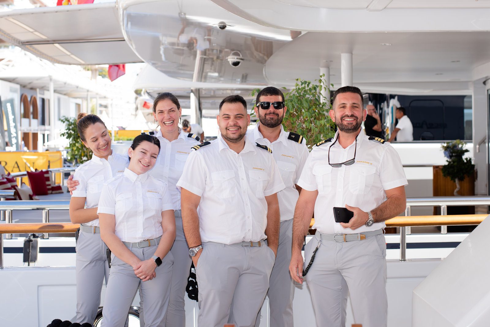 Luxe moment in event photography at a vibrant French yacht show