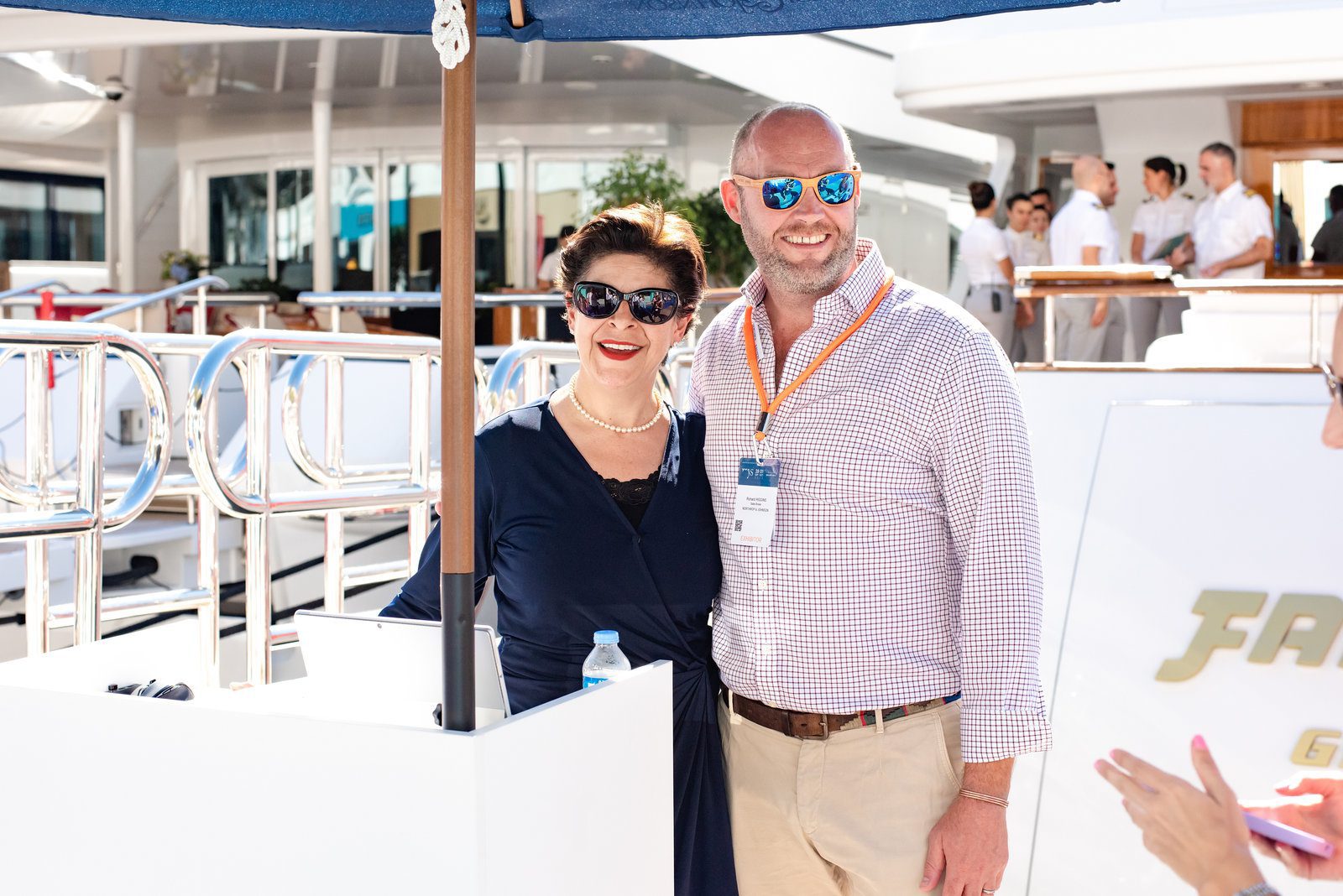 Bold ardor in event photography at a vibrant yacht gathering