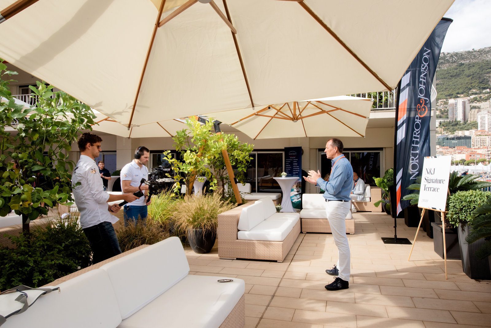 Glitzy scene in event photography at a prestigious French gathering