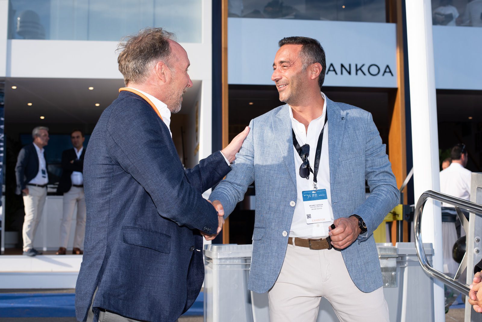 Intense capture in event photography at a vibrant yacht event