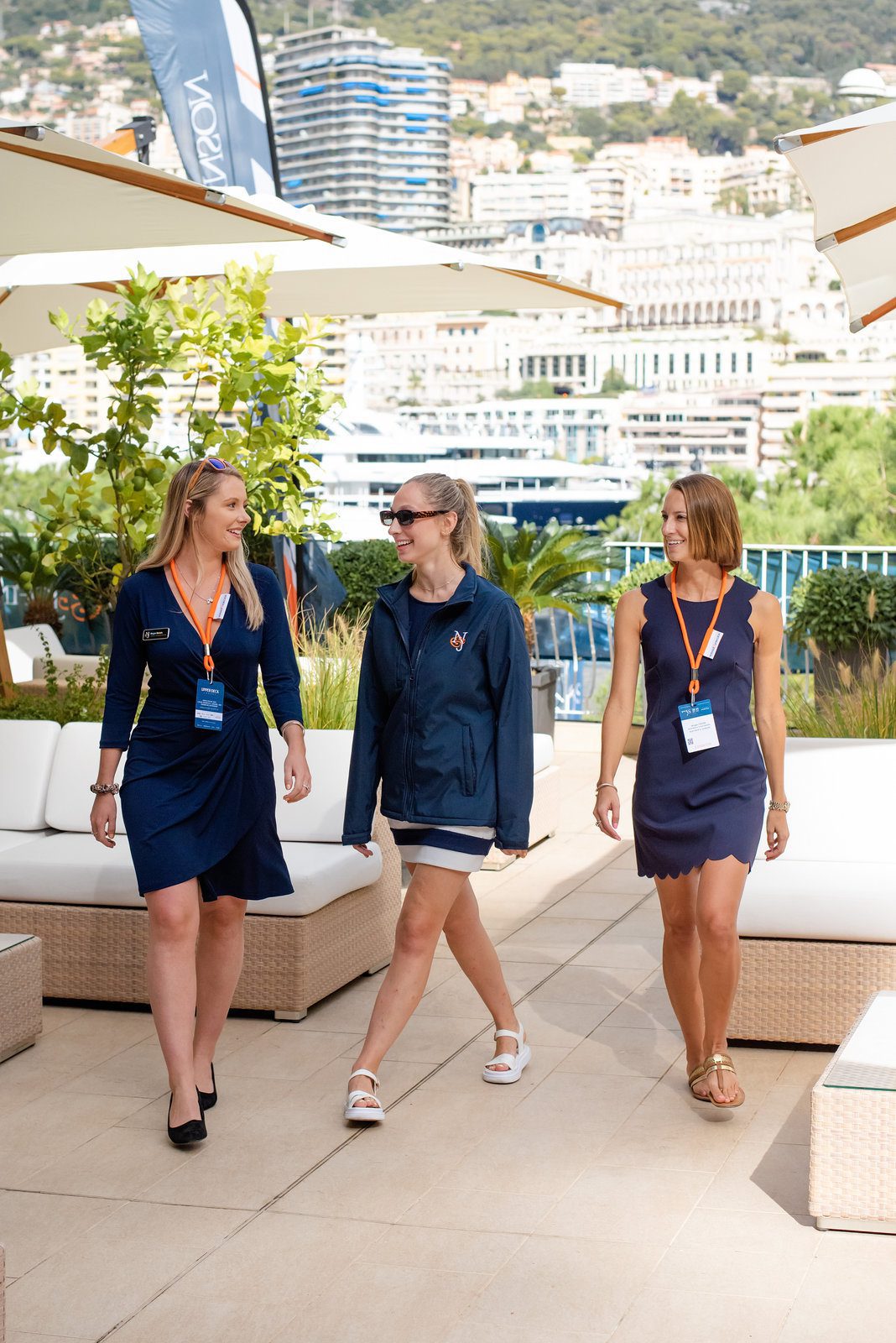 Radiant moment in event photography at a stylish yacht show