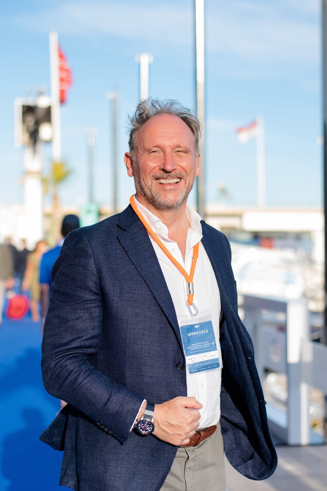 Lively zest in event photography at a vibrant yacht show