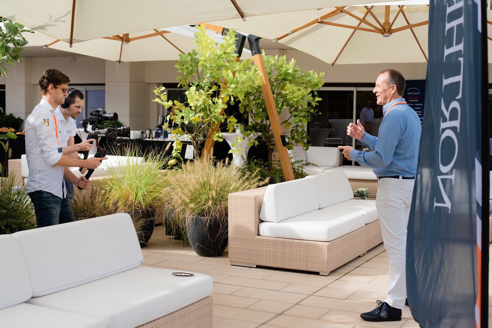 Vivid image in event photography at a prestigious yacht gathering