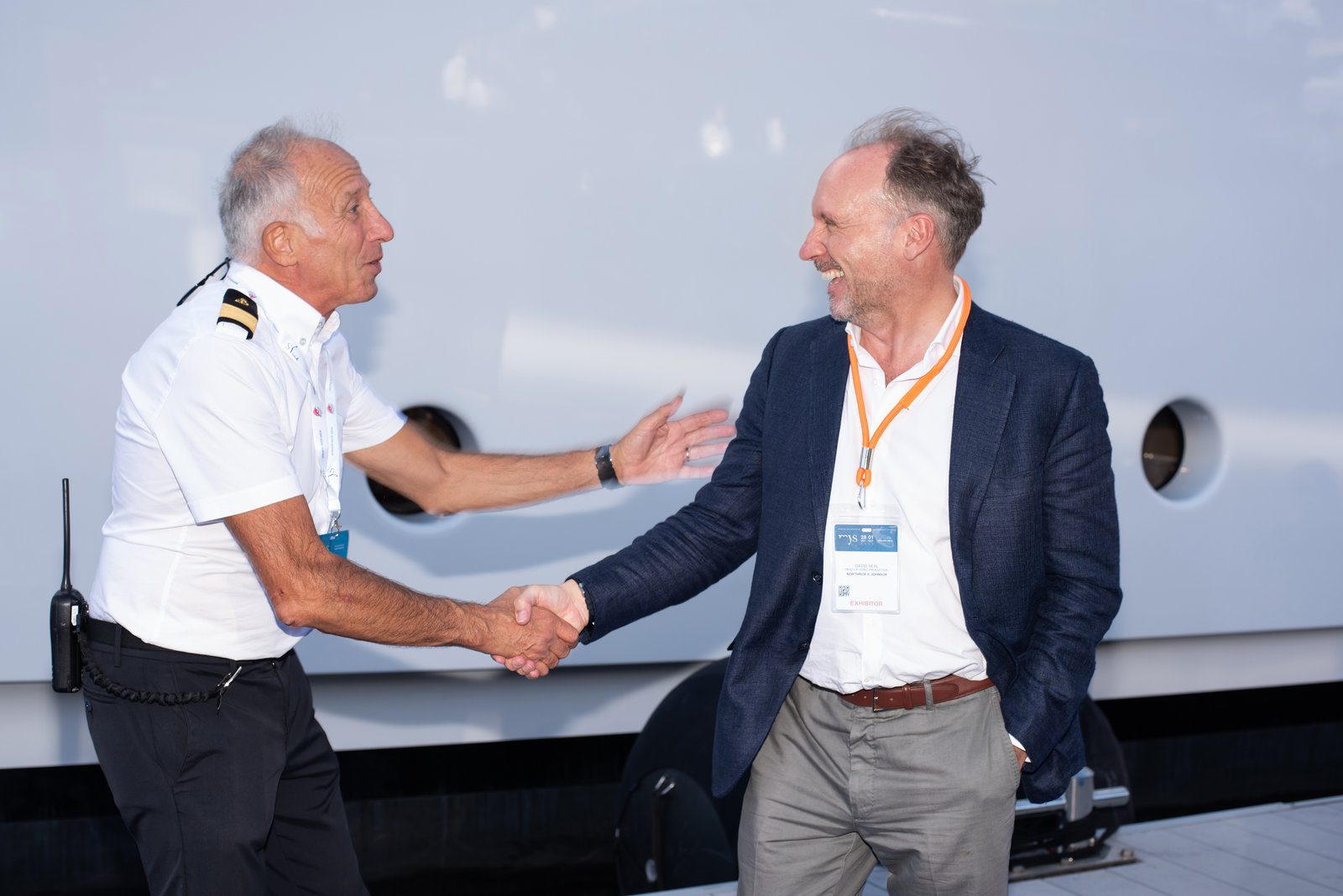 Vivid image in event photography at a stylish yacht show