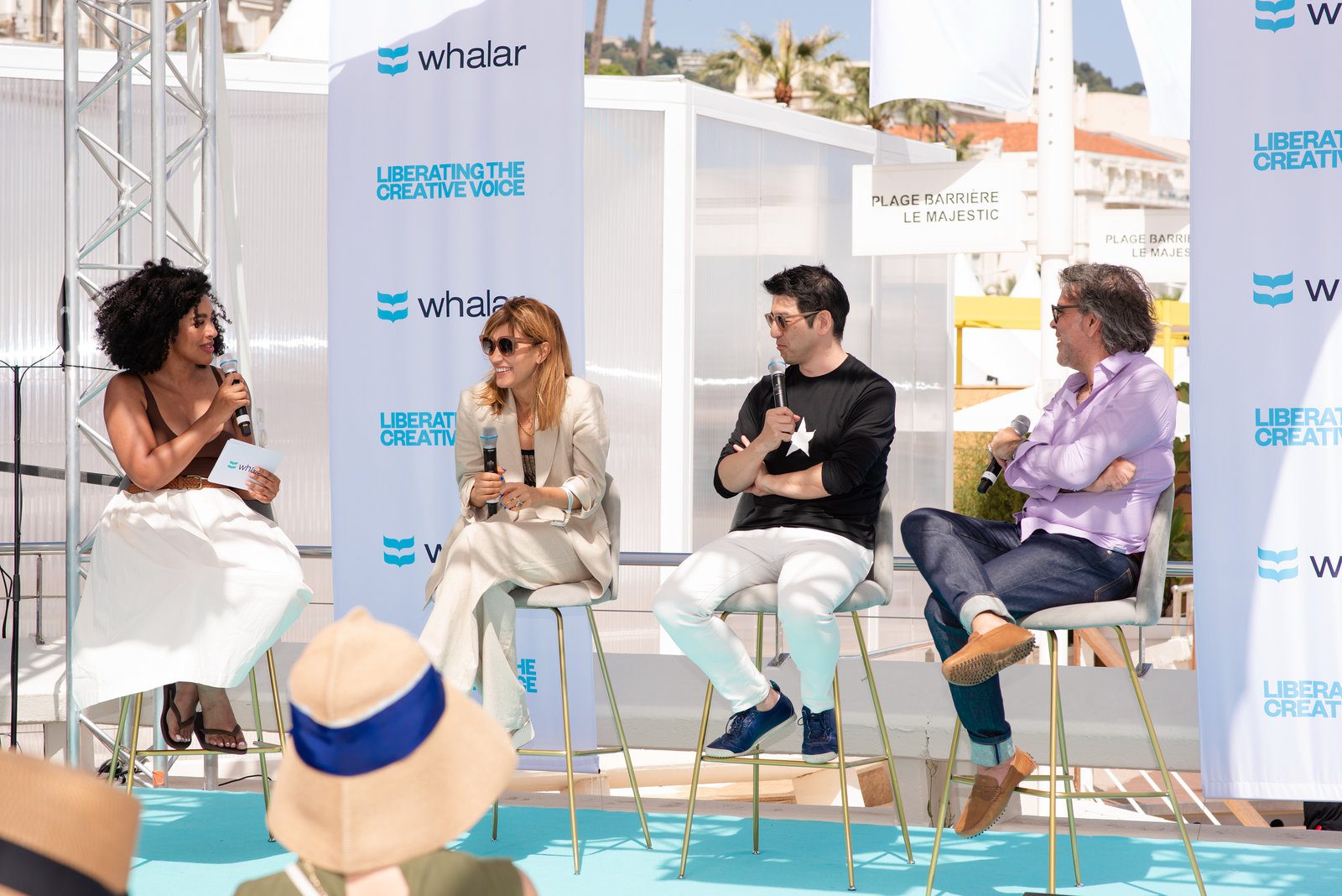 Exciting moment in event photography at a vibrant Riviera gathering