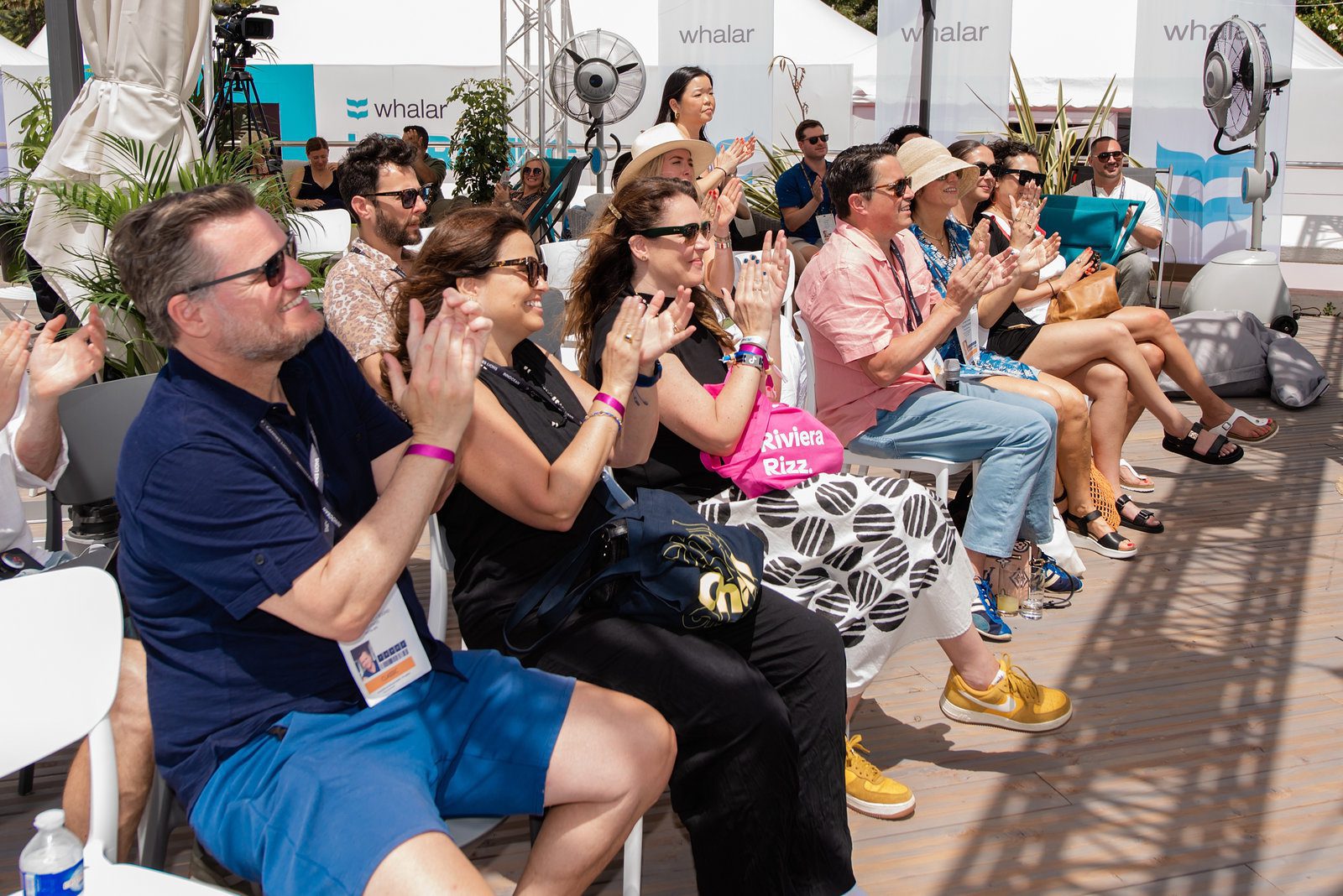 Dazzling scene in event photography at a vibrant coastal gathering