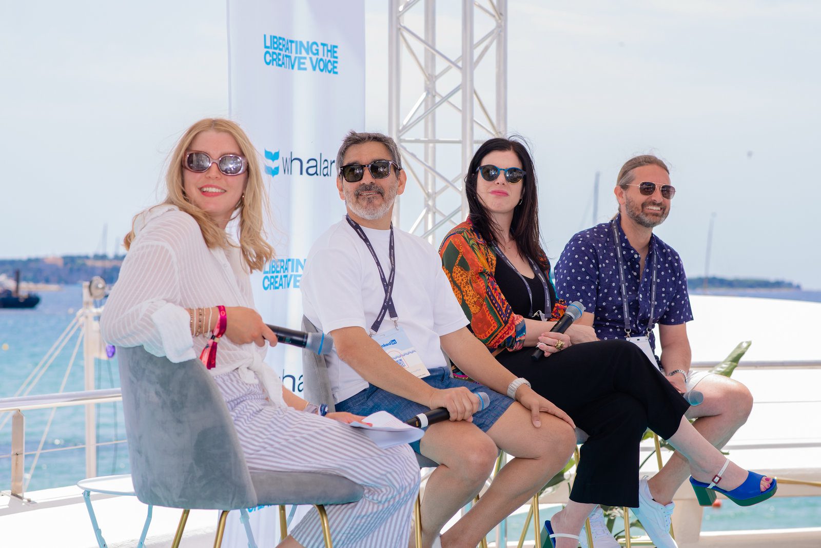 Passionate moment in event photography at a stylish French Riviera show