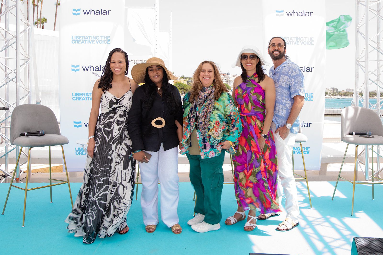 Vivid scene in event photography at a glamorous coastal event