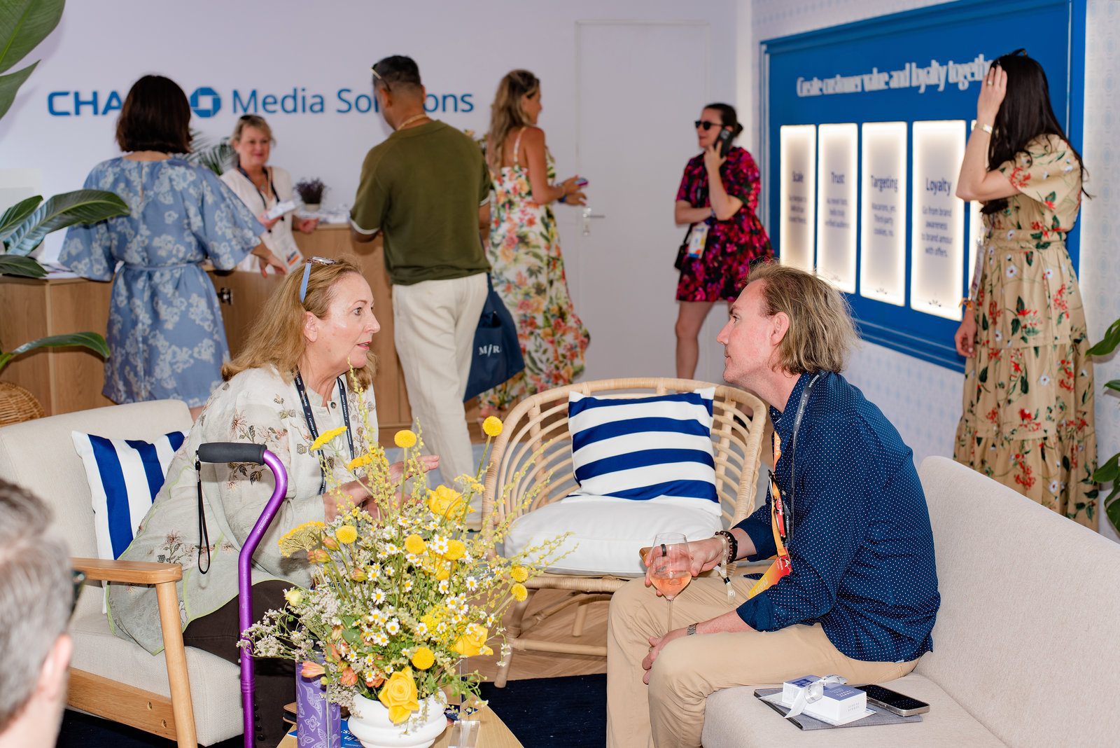 Professional event photography French Riviera capturing CMS Cannes Lions festival and corporate networking