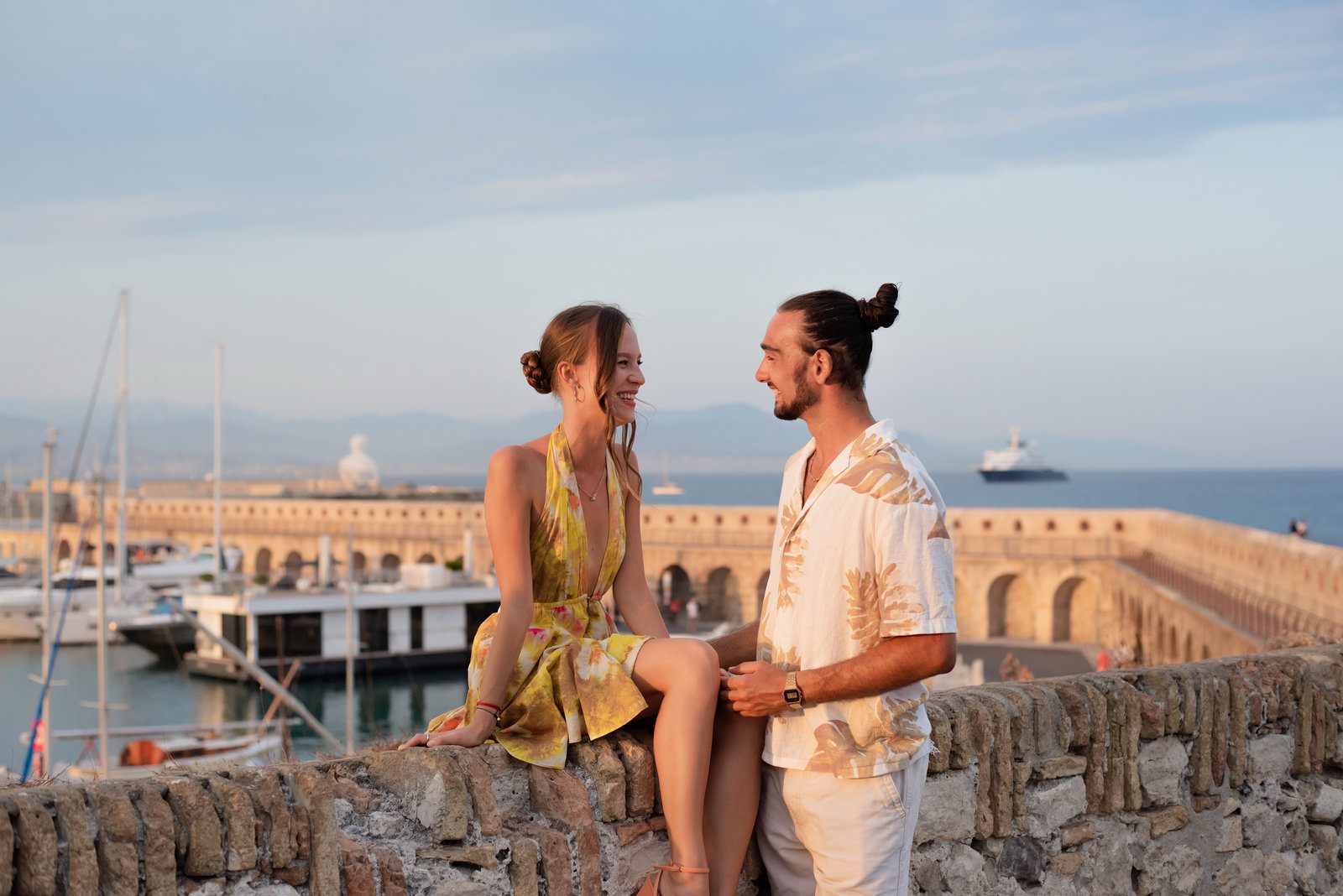 Intimate vacation photography French Riviera featuring Antibes secluded spots and private moments