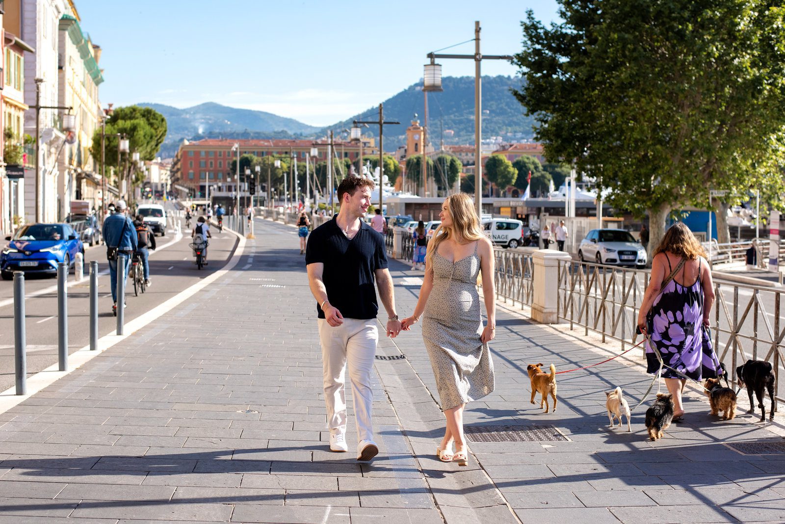 Scenic vacation photography French Riviera displaying colorful architecture and historic heritage
