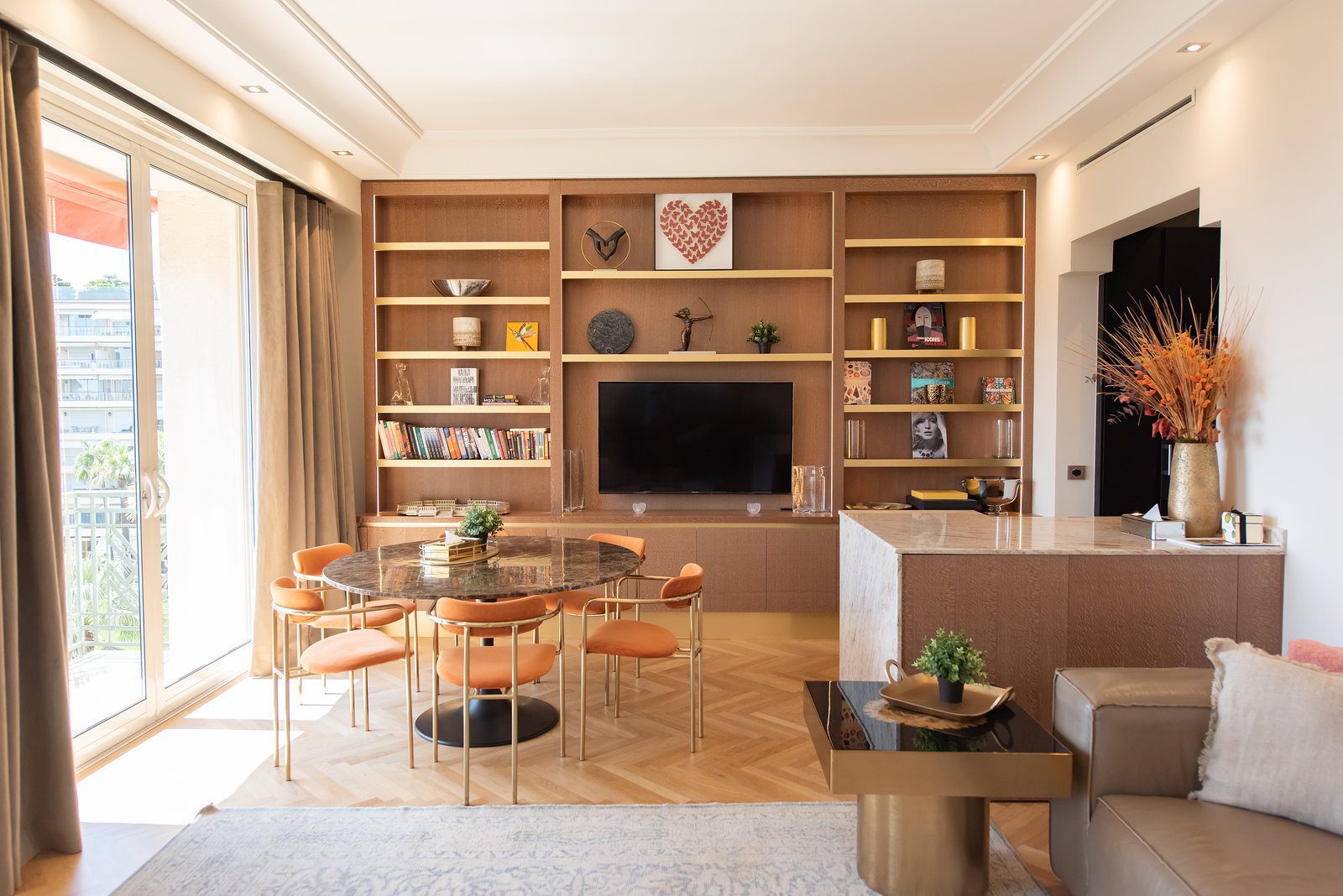 Captivating real estate photography French Riviera showcasing Cannes apartment sophisticated interiors