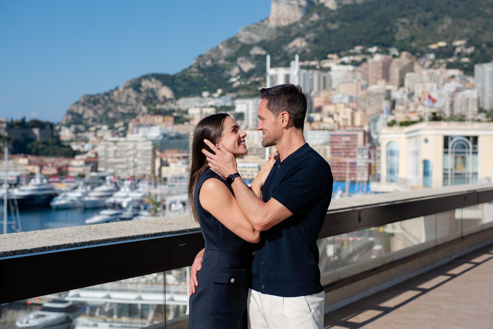 Lively crowd in stunning vacation photography French Riviera