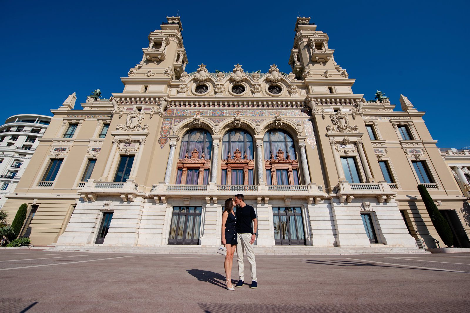 Guests celebrating in vacation photography French Riviera