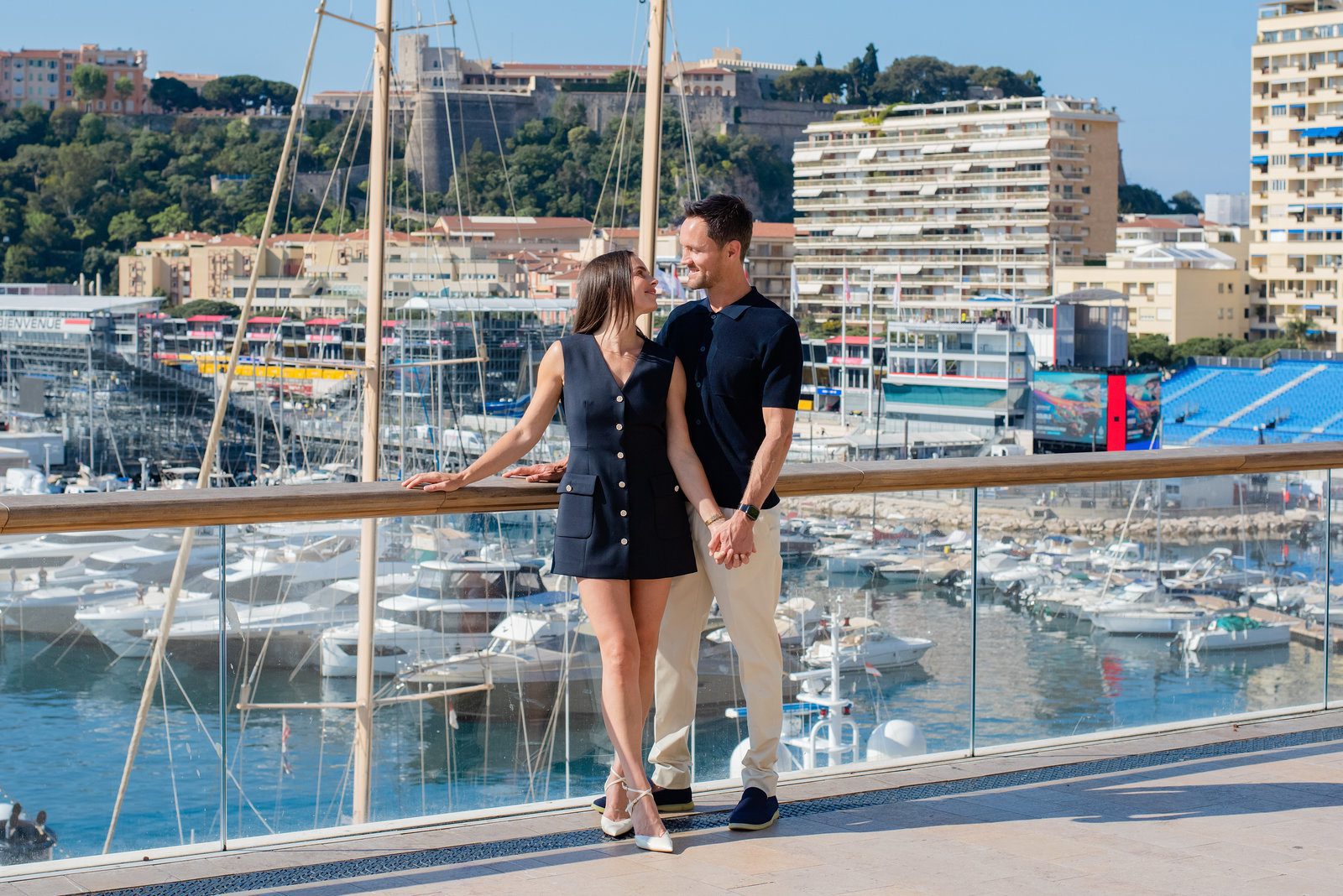 Crowd in motion during vacation photography French Riviera