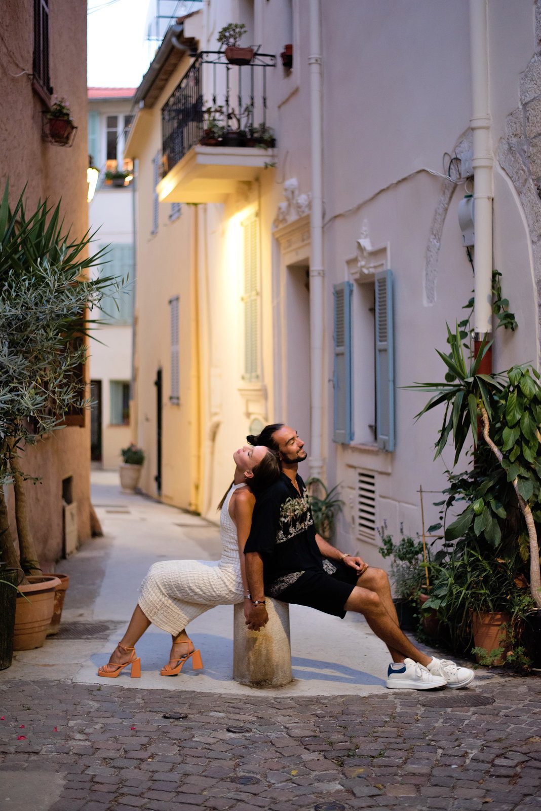 Tropical vacation photography French Riviera capturing Antibes palm trees and exotic vegetation